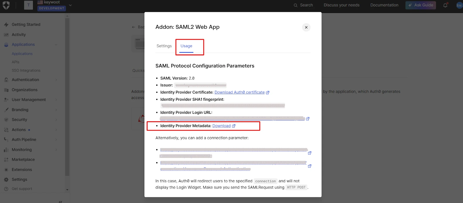 WordPress Auth0 SSO - Complete Setup Guide for Auth0 WordPress Single Sign-On 6 Upload Auth0 Metadata in WordPress SAML SSO Plugin
