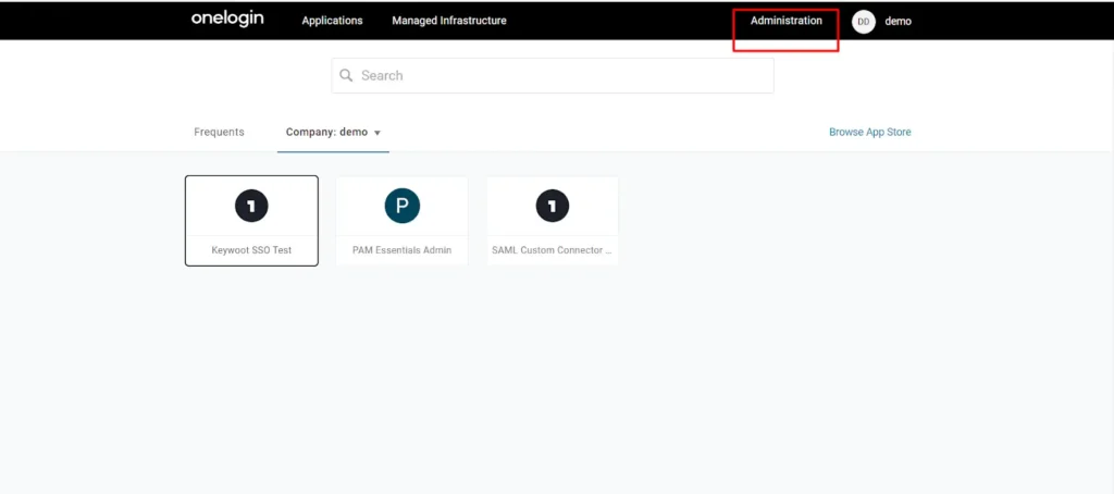 OneLogin SAML SSO WordPress: Complete Guide to Setup WordPress OneLogin Login 2 OneLogin Administration Dashboard - Navigate to Applications section for SAML setup
