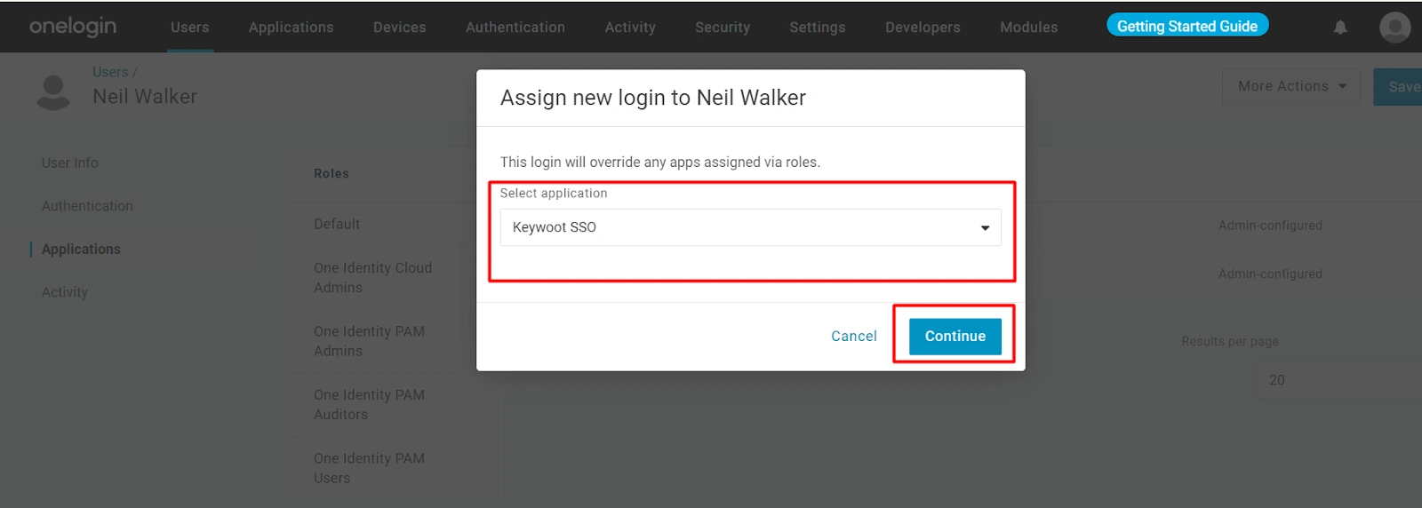 OneLogin SAML SSO WordPress: Complete Guide to Setup WordPress OneLogin Login 10 OneLogin Application Assignment - Confirm and save user application assignment