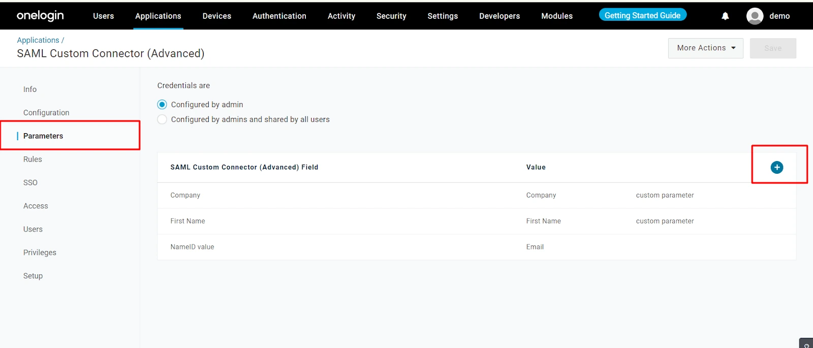 OneLogin SAML SSO WordPress: Complete Guide to Setup WordPress OneLogin Login 15 OneLogin Parameters Tab - Configure SAML attributes and include in SAML assertion for WordPress mapping